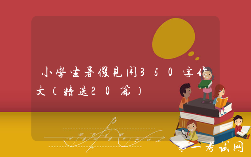 小学生暑假见闻350字作文（精选20篇）