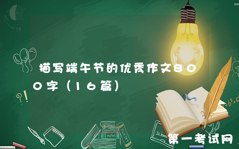 描写端午节的优秀作文800字（16篇）