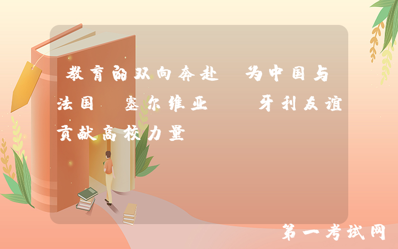 教育的双向奔赴！为中国与法国、塞尔维亚、匈牙利友谊贡献高校力量