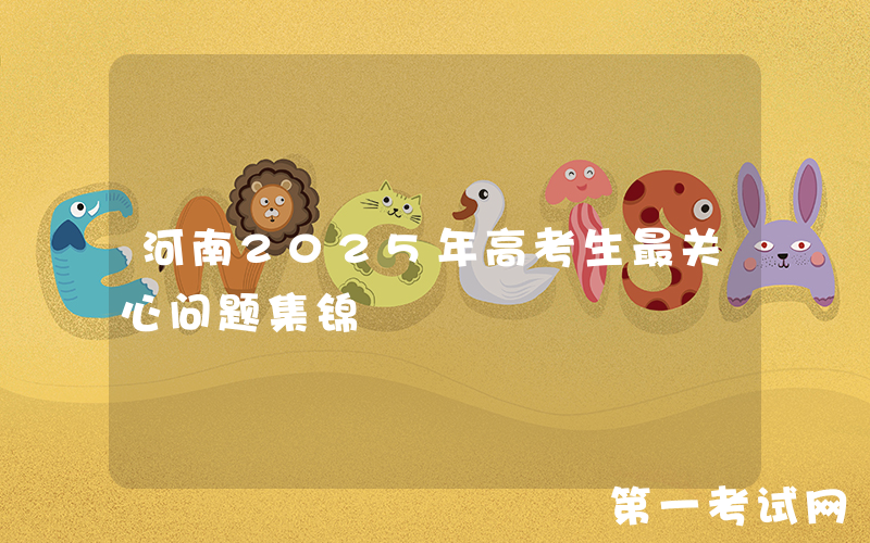 河南2025年高考生最关心问题集锦