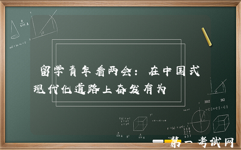 留学青年看两会：在中国式现代化道路上奋发有为