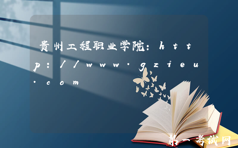 贵州工程职业学院：http://www.gzieu.com