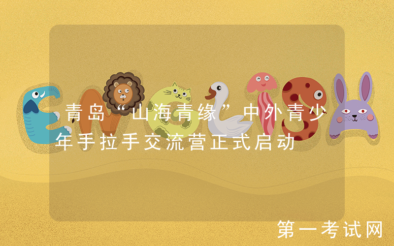 青岛“山海青缘”中外青少年手拉手交流营正式启动