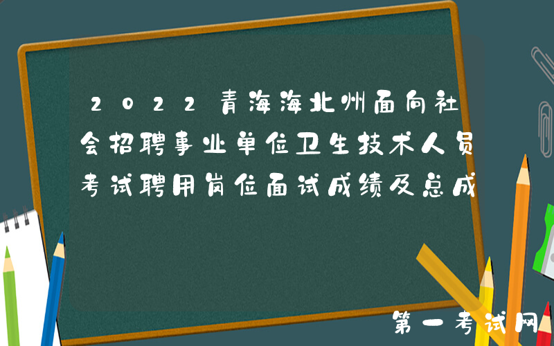 2022青海海北州面向社会招聘事业单位卫生技术人员考试聘用岗位面试成绩及总成绩通知