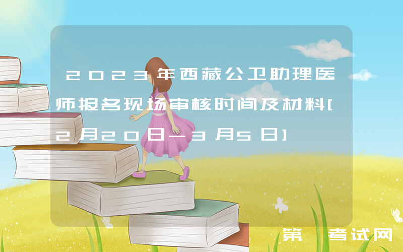 2023年西藏公卫助理医师报名现场审核时间及材料[2月20日-3月5日]