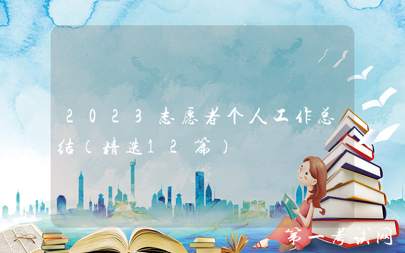 2023志愿者个人工作总结（精选12篇）